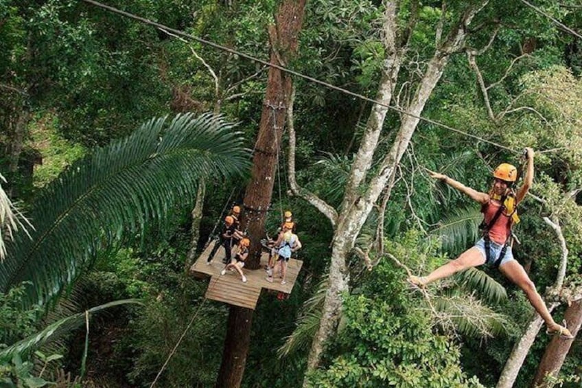 Flying Hanuman Zipline 28 platform with meal