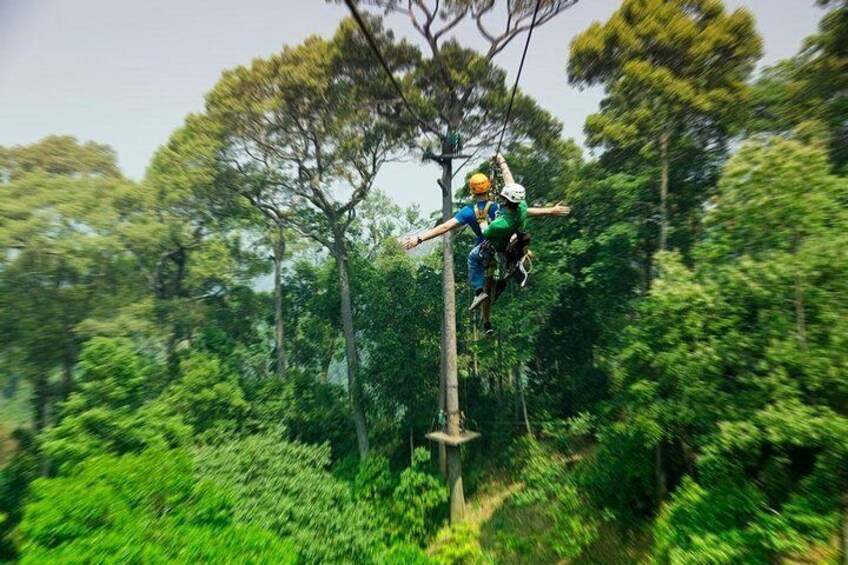 Flying Hanuman Zipline 28 platform with meal