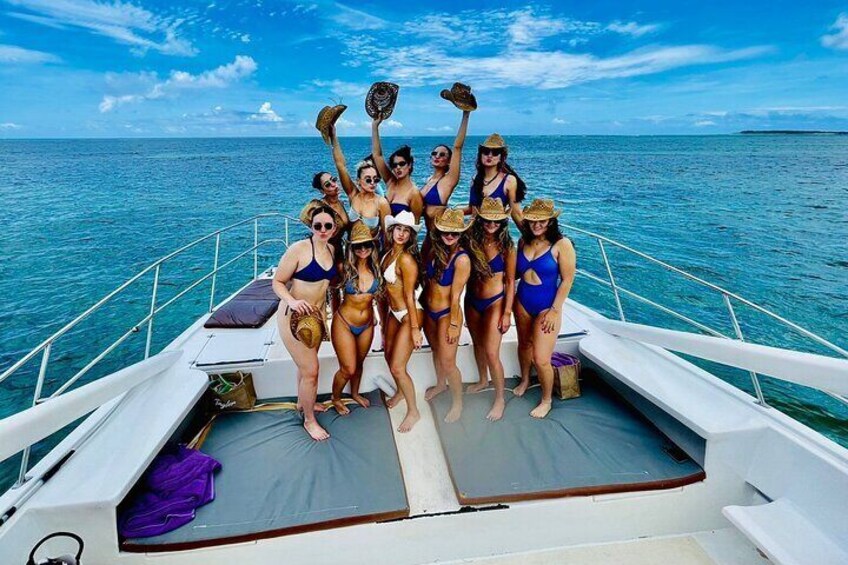 Prívate catamarán, with water Slide and coast tour in Punta Cana