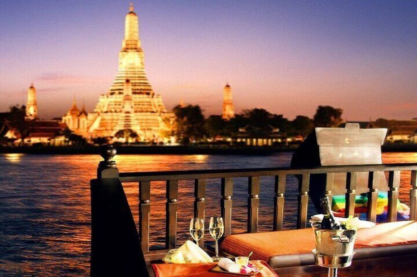 Luxury Dinner on Chao Phraya Princess River Cruise with Pickup