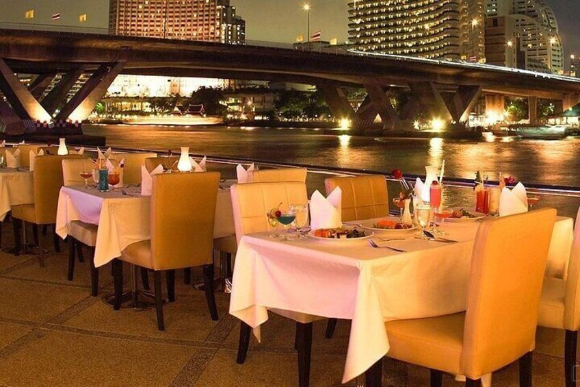 Luxury Dinner on Chao Phraya Princess River Cruise with Pickup