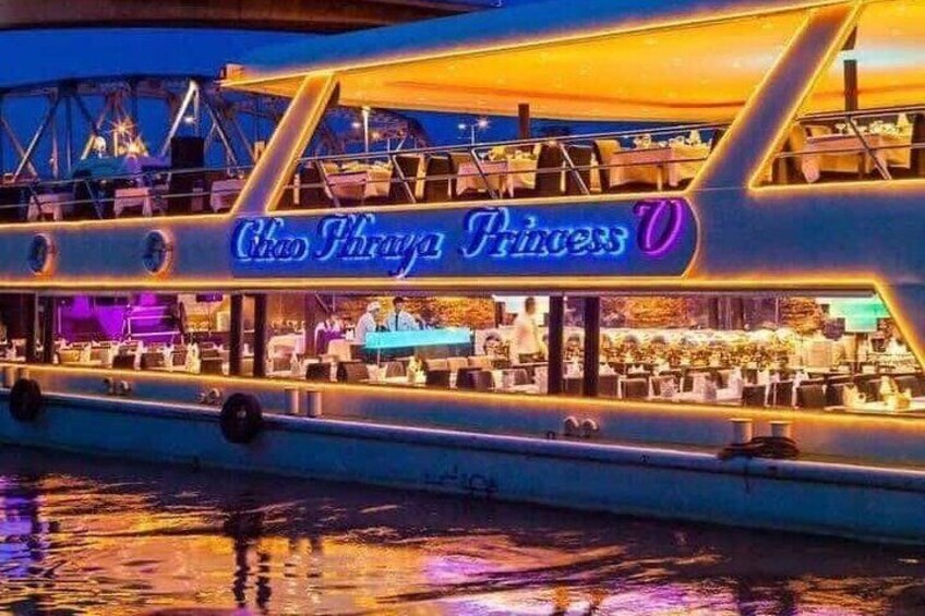 Luxury Dinner on Chao Phraya Princess River Cruise with Pickup