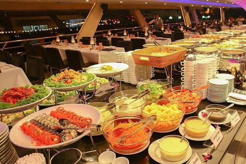 Luxury Dinner on Chao Phraya Princess River Cruise with Pickup