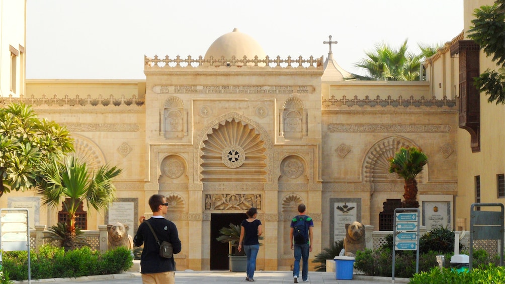 Outside of the Coptic Museum in Egypt