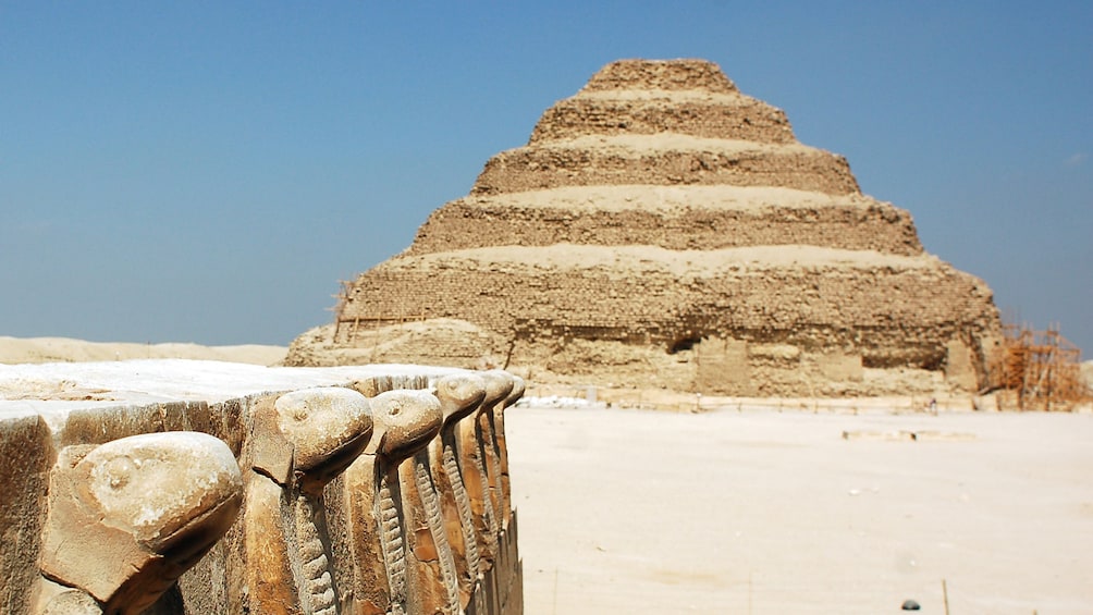 View of the Saqqara in Egypt 