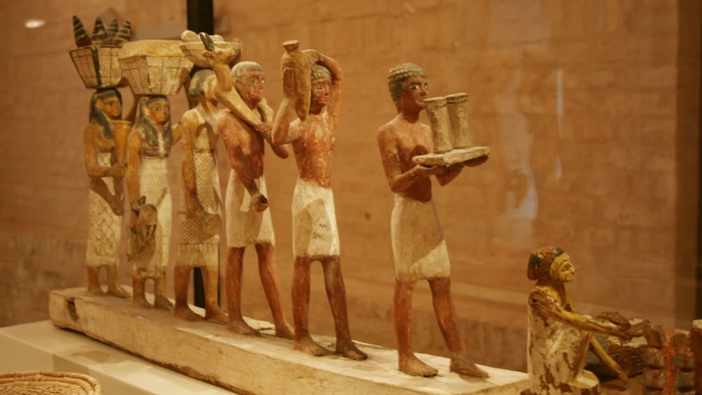 Egyptian artifacts in museum in Cairo