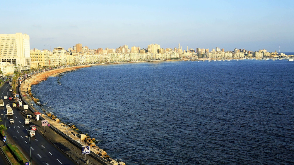 Aerial day view of Alexandria