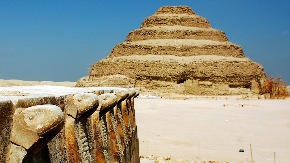 View of Saqqara in Cairo 