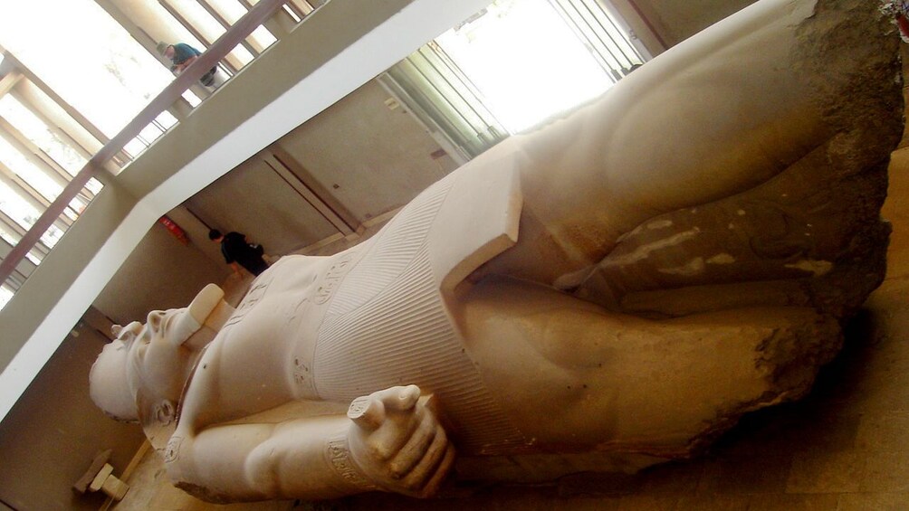 View of artifact inside a  archaeological site in Cairo 