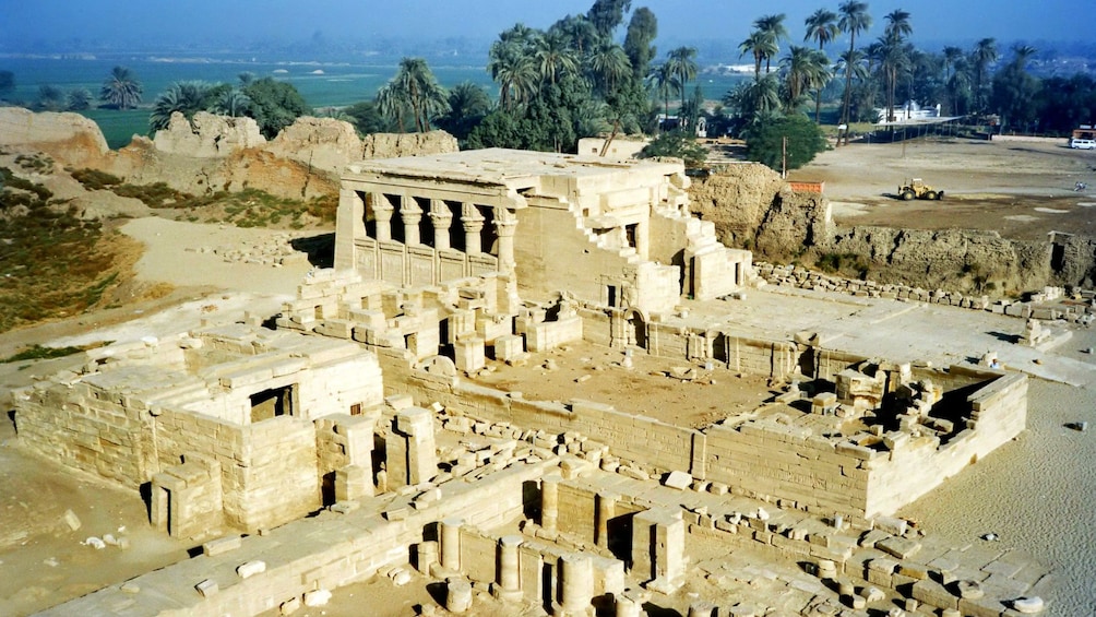 Aerial view of the Dendera Temple complex