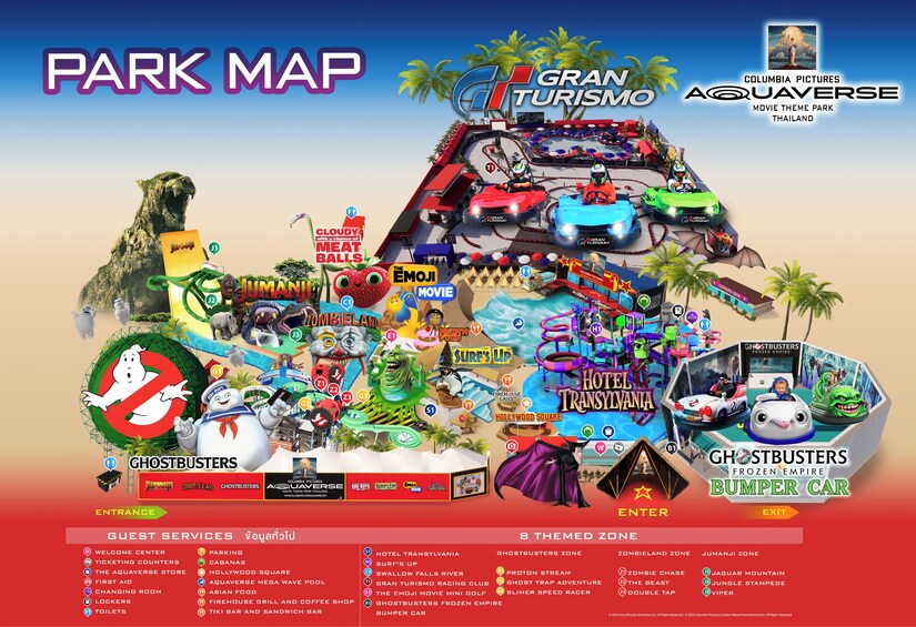 Columbia Pictures Aquaverse Theme Park, Pattaya
