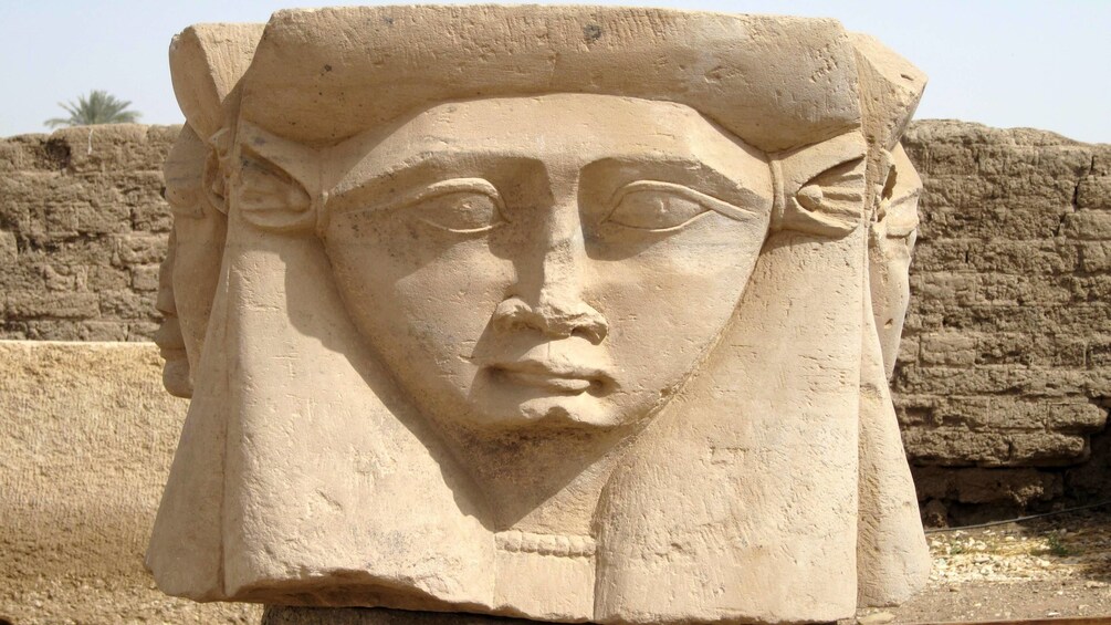 stone face in luxor