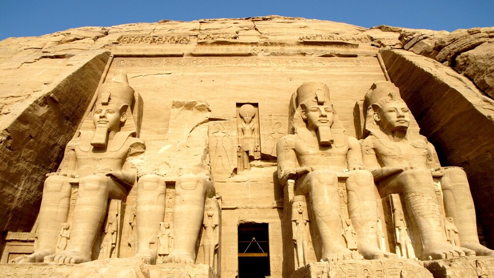 Show item 5 of 8. Close view of the Abu Simbel temples