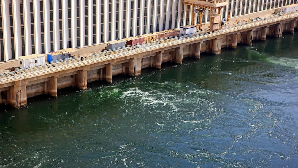 Aerial view of Aswan Dam