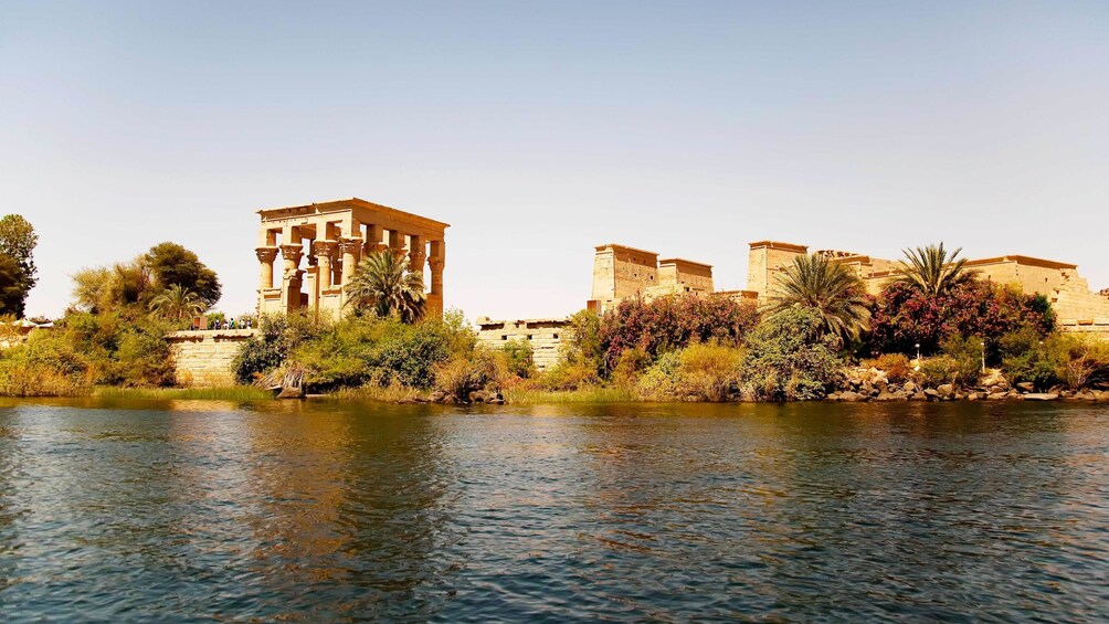 Temple and Trajan's Kiosk on island of Philae along the Nile River