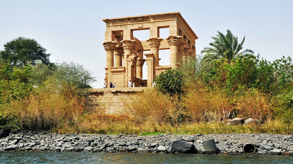 Columned structure of Trajan's Kiosk of Philae in Aswan