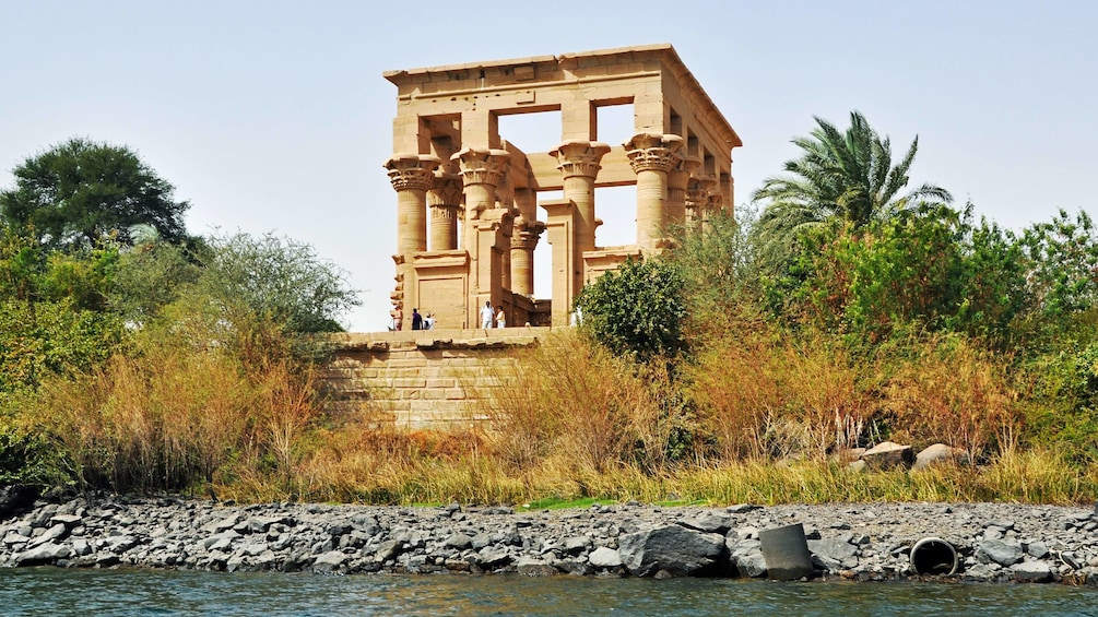 Columned structure of Trajan's Kiosk of Philae in Aswan