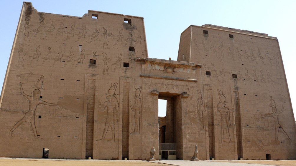 The front of the Temple of Edfu in Aswan