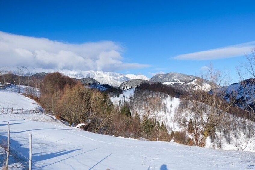 Winter hiking tour Carpathian Mountains