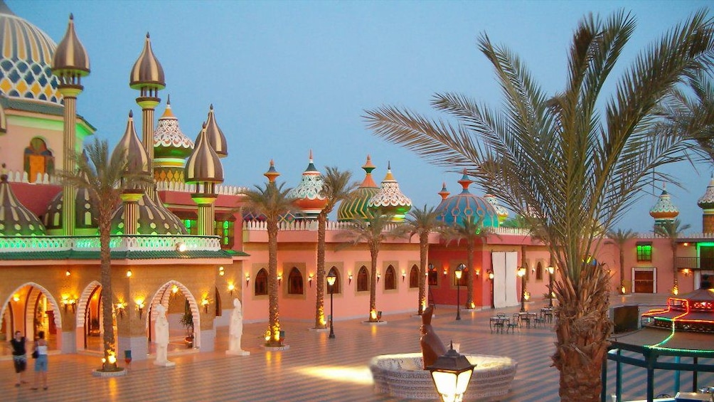ornate city scene in egypt