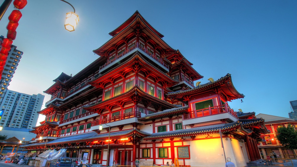 architecture in china town in Singapore