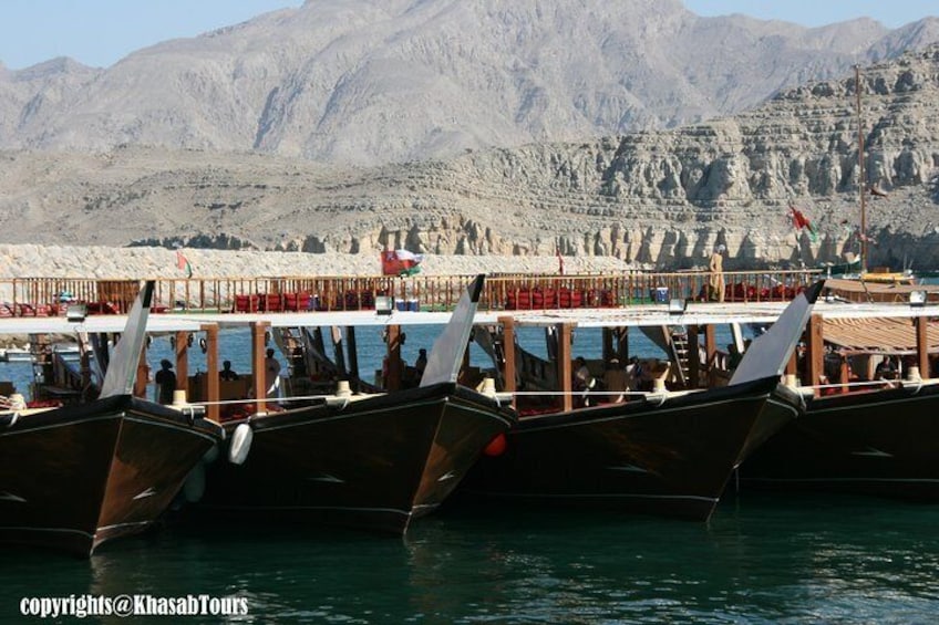 Double Decker dhow cruise at Khasab Port