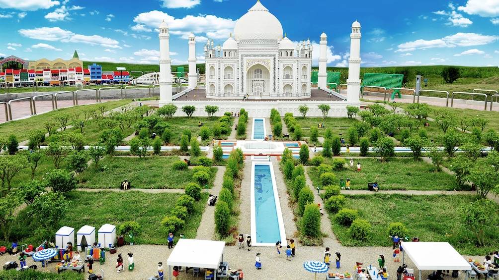 Lego version of the Taj Mahal in Legoland Singapore 