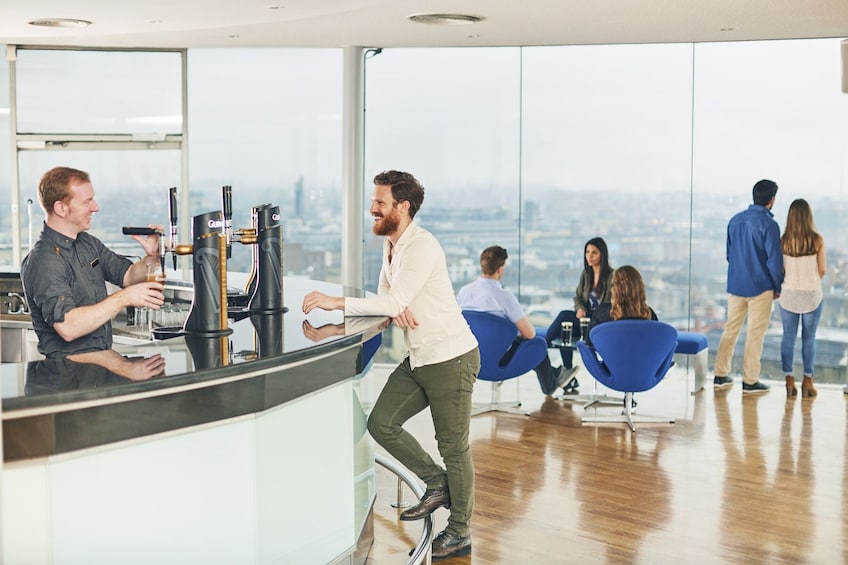 Gravity bar at the top of the Guinness Storehouse