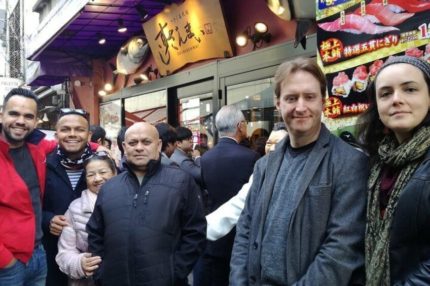 Toyosu Market and Tsukiji Food Tour with Nationally-Licensed Guide