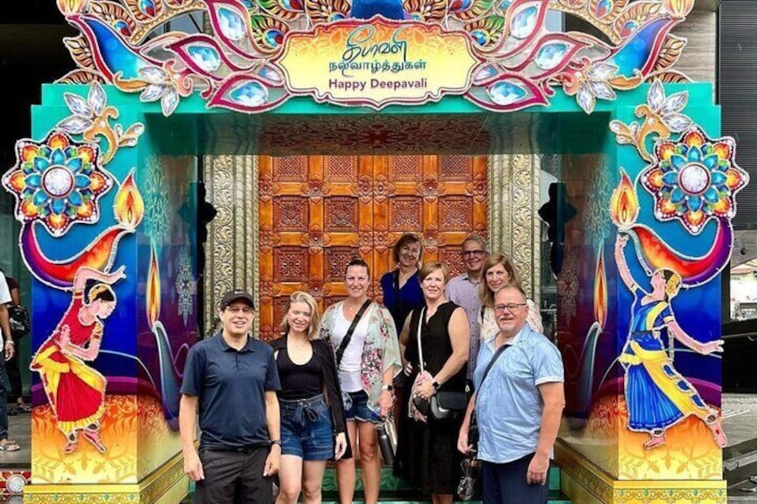 Guests from Canada doing a bit of exploring in Little India before their work conference commences.
