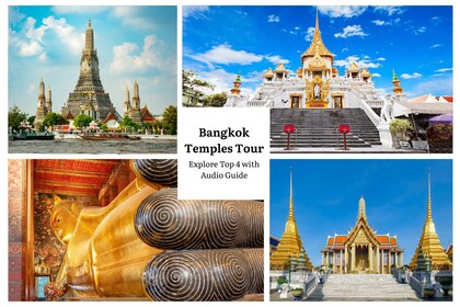 Bangkok Tempel Tour: Erkunde die 4 wichtigsten Tempel mit selbstgeführtem A...