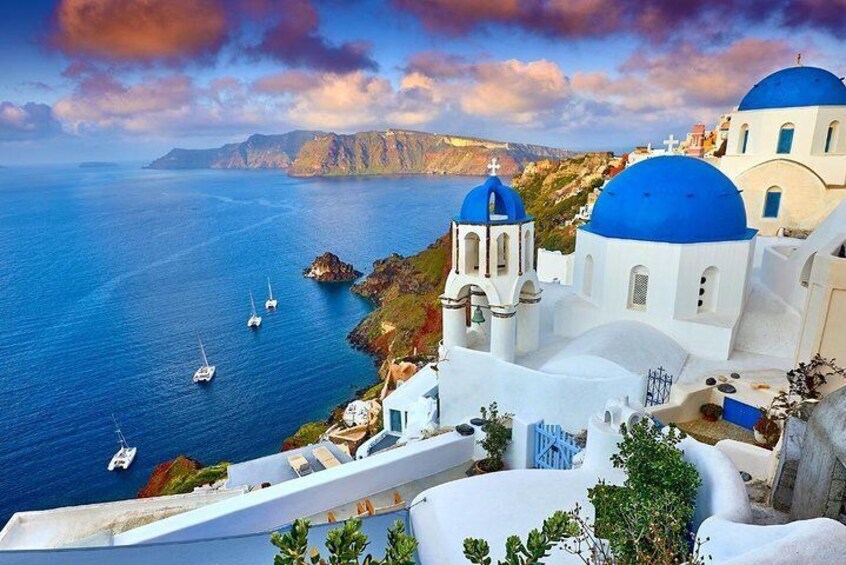 Shared Sunset Cruise around Santorini's best beaches