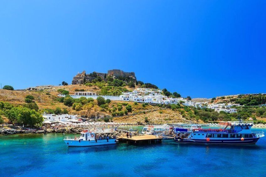 Private Day trip to Stegna & Tsampika beach from Lindos or Kolympia