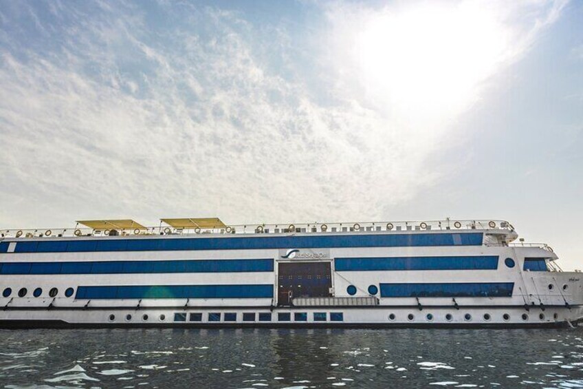 Blue shadow cruise ship