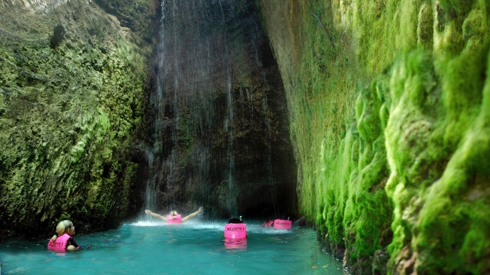 Guests at the Xcaret Park