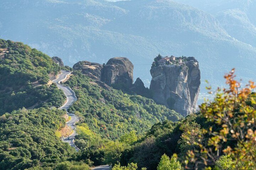 From Athens:Meteora by train with a gift local bottle of wine
