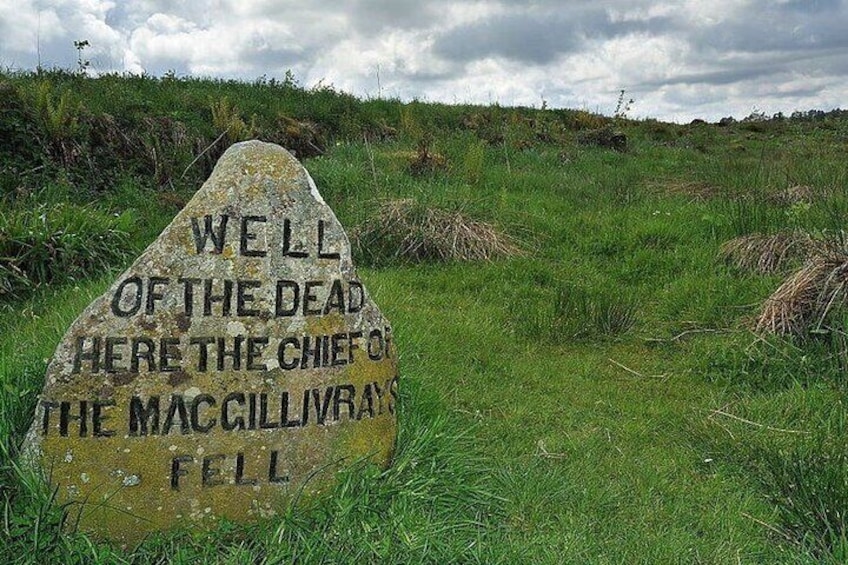Culloden battlefield marker 