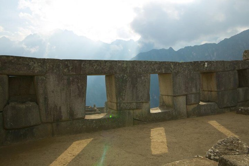 Machupicchu official ticket allows you to enter the Temple of 3 Windows