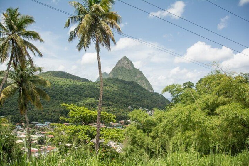 View of the Majestic Pitons