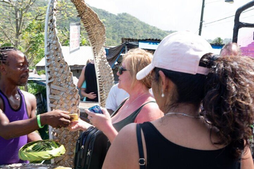 Guests Experiencing local crafts