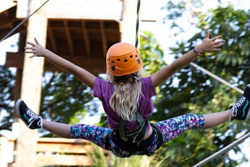 Fly on a zipline!