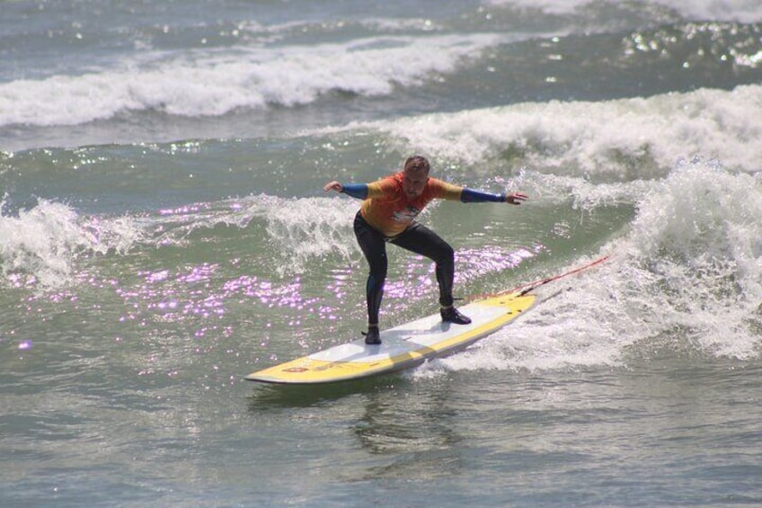 Great waves just in front of our store!