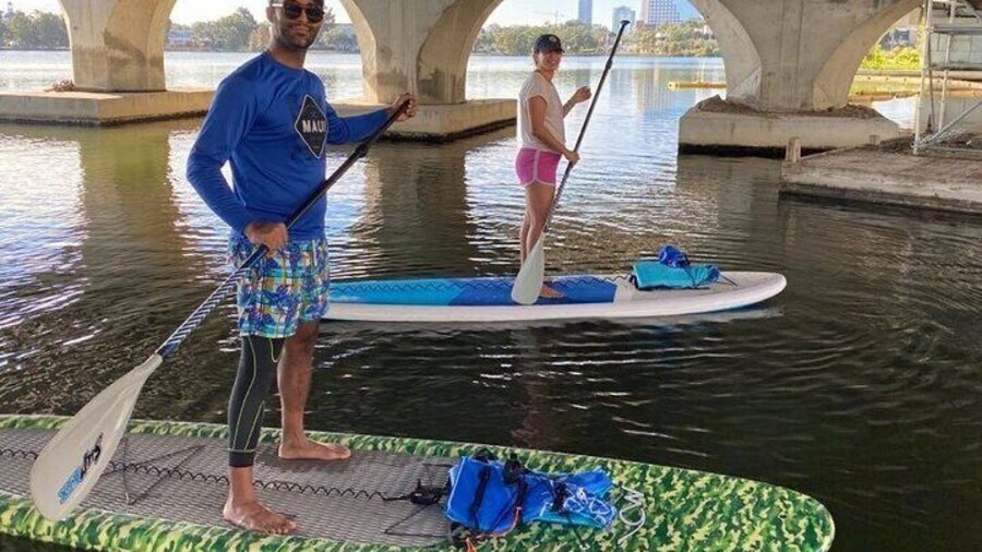 Urban paddling on gorgeous spring fed lakes.