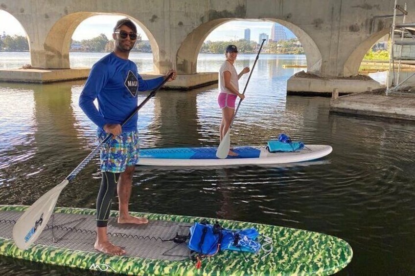 Urban paddling on gorgeous spring fed lakes.