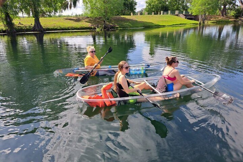 Lake Ivanhoe is a gorgeous spring fed lake right in Orlando. The view through our clear vessels is uniquely gorgeous!