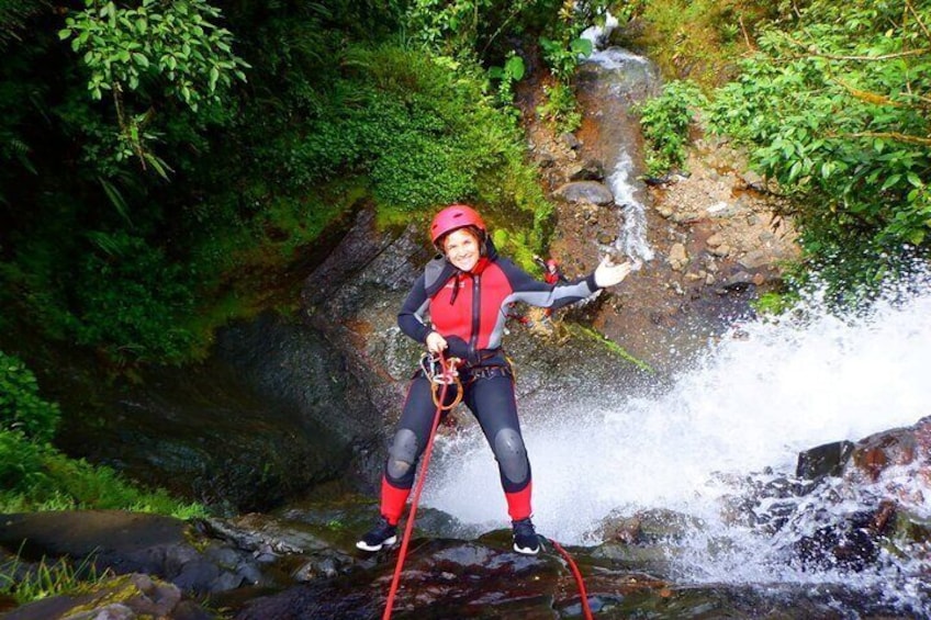 Canyoning cloud forest private day trip