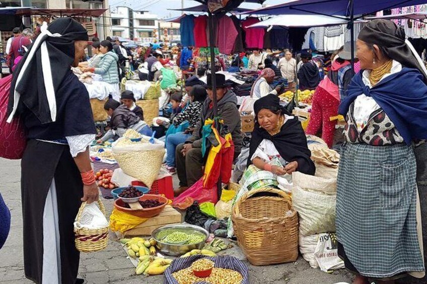 The indigenous market of Otavalo