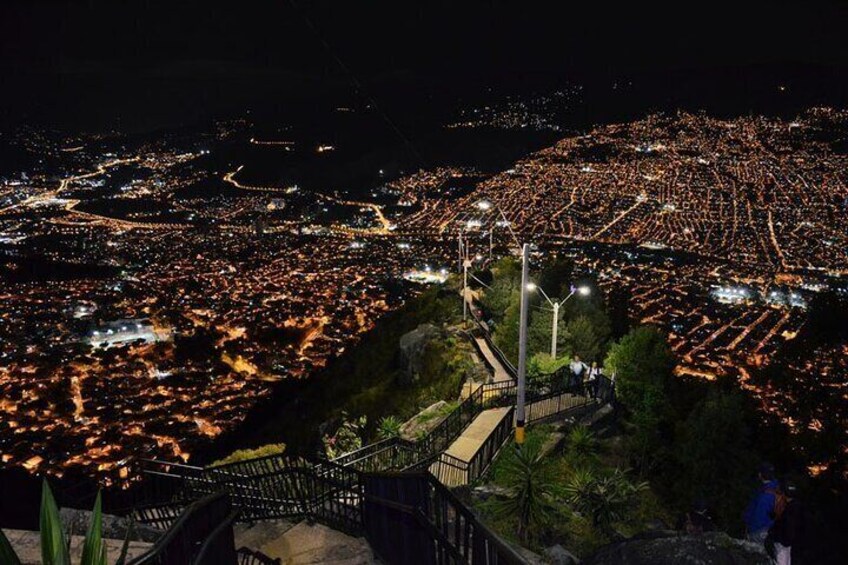 The best view of Medellín at El Picacho hill
