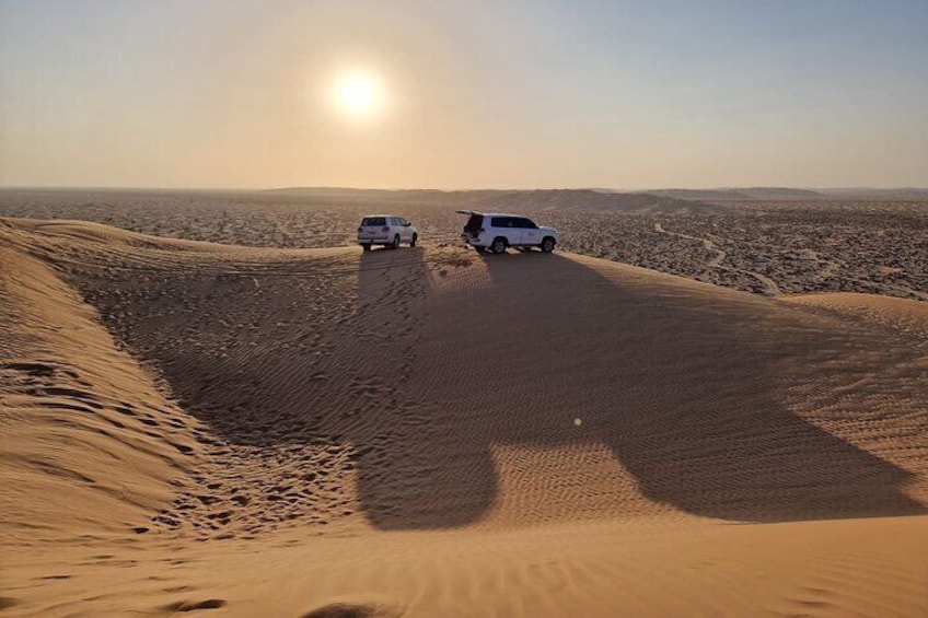 The sand dunes at Rub al Khali (Empty Quarter)