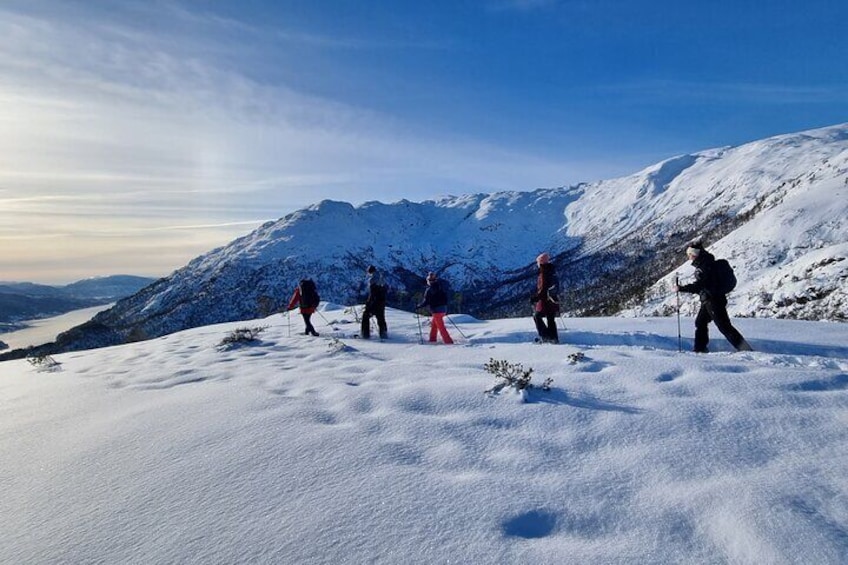 Snowshoe hiking Bergen - Norway Mountain Guides